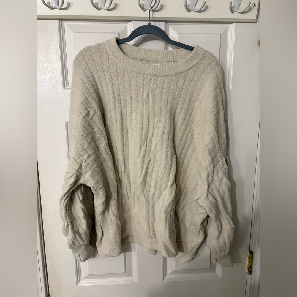 Aerie buttercream crew sweater